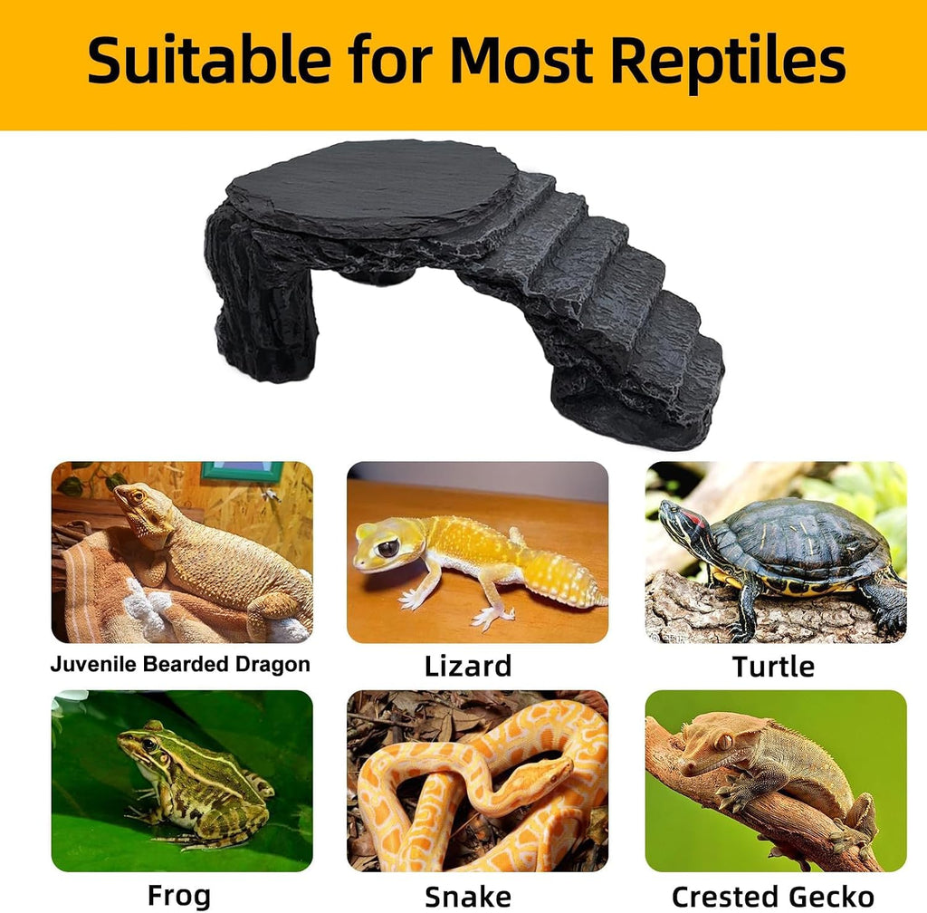 Reptile Basking Platform Crested Gecko Hide Leopard Gecko Tank Accessories