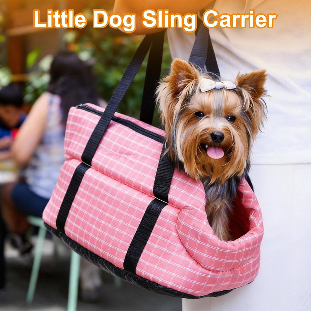 Dog Purse Carrier with Crossbody Strap Little Dog Sling Carrier