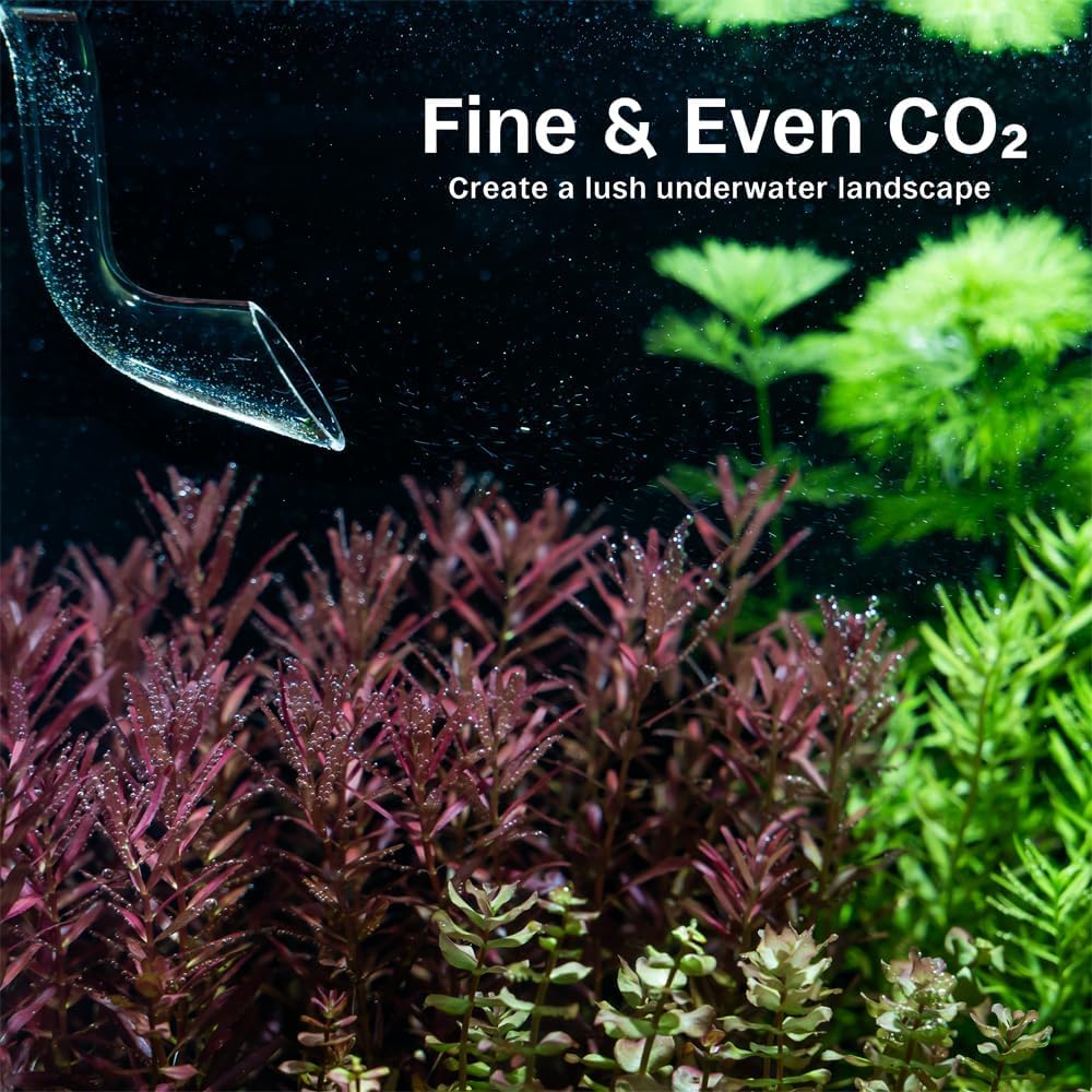 LINLAN Aquarium Inline CO2 Diffuser, Low/Medium Flow, Fits 5/8" ID Hose