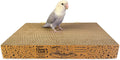 Agape Shreddable Bird Cardboard Platform, Natural Parrot Chew Toy and Perch