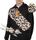 Bearded Dragon Lizard Leash Harness 3-Piece Set,Reptile Small Pet Backpack,3 Size Pack Adjustable Bearded Dragon Harness and Soft Comfortable Lizard Vest -Leopard Pattern