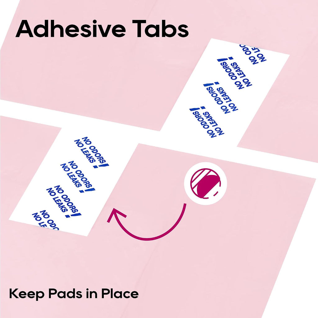HoneyCare Vortex Funnel Pink Printed Training Pads XL 26x30 in, 40ct