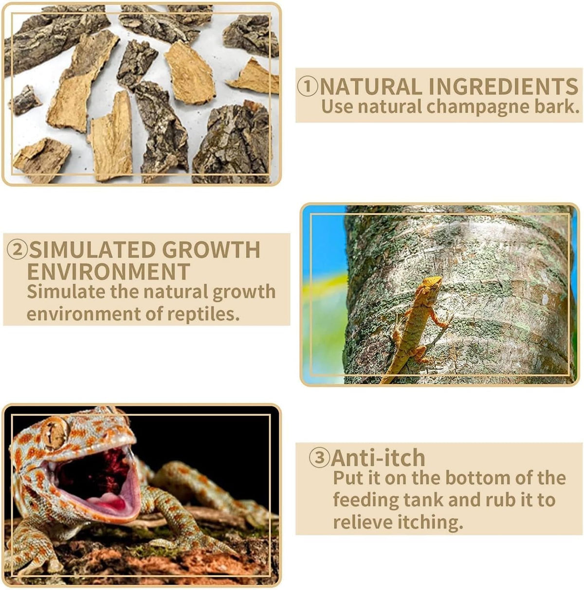 Hamiledyi 2PCS Cork Terrarium Background 15.7 x 11.8in Natural Cork Large Bark Backdrop Reptile Climbing Mat Habitat Decor Accessories for Beared Dragon Lizard Gecko Spider Chameleon Tortoise