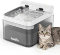4L Automatic Cat Water Fountain, Wireless Pump Stainless Steel Bowl