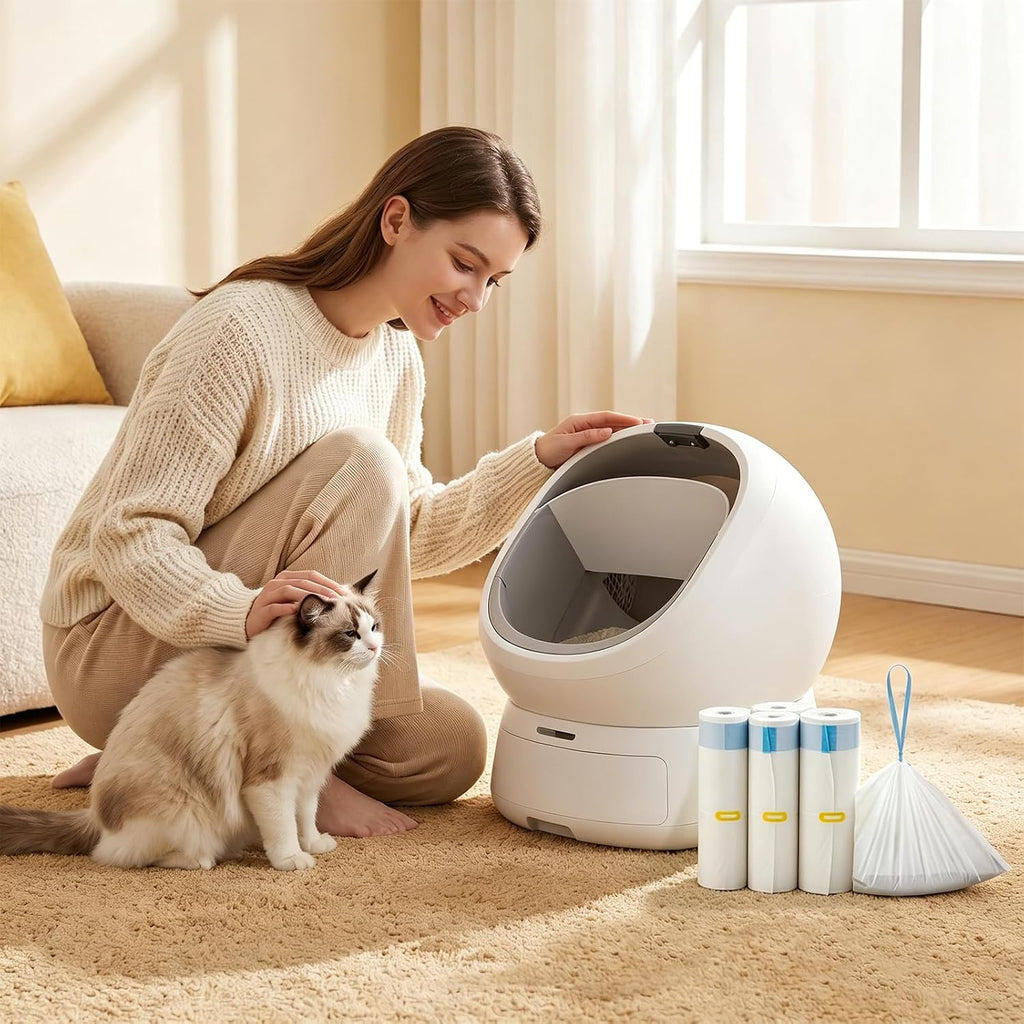 Cat Litter Box Liner for PETLIBRO Luma Automatic Litter Box, 60pcs Handle