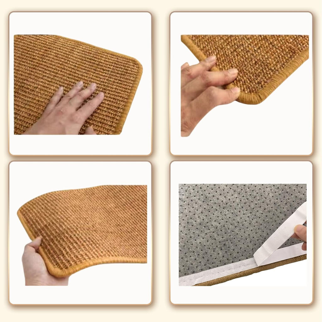 2 Pack Cat Scratch Pad, Sisal Scratcher Mat Rug, 23.6x15.7in