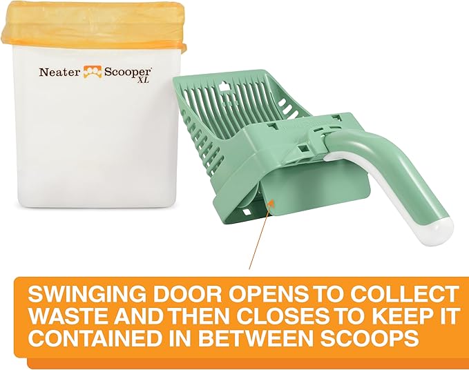 Neater Pet Brands Neater Scooper XL Cat Litter Scoop, 195 Refill Bags – - Image 3