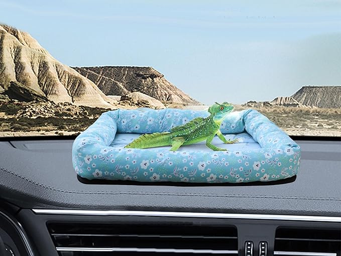 Bearded Dragon Travel Carrier, Lizard Car Hammock, Small Animal Carrier Bed - Image 2