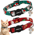 ARING PET 2 Pack Christmas Cat Collars-Cute Cat Collar Breakaway by ARINGPET