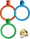 Rotatable Plastic Ring Bird Swing with Bearing for Parrots Cage Accessory