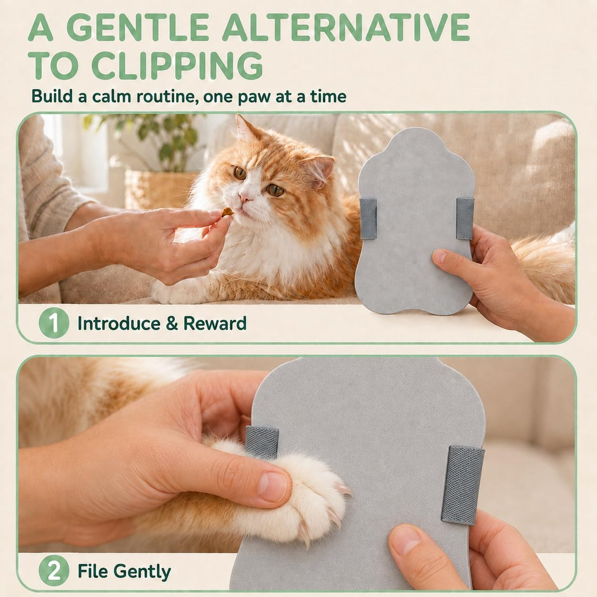 Dog Nail Scratch Board with Hand Strap, Dog Nail File Board, Quiet Manual Scratch Pad for Dogs and Cats, EVA Grooming Tool for Gentle Claw Care, Suitable for Small Medium Large Pets