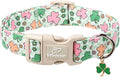 St Patricks Day Dog Collar for Medium Dogs by Babolepet