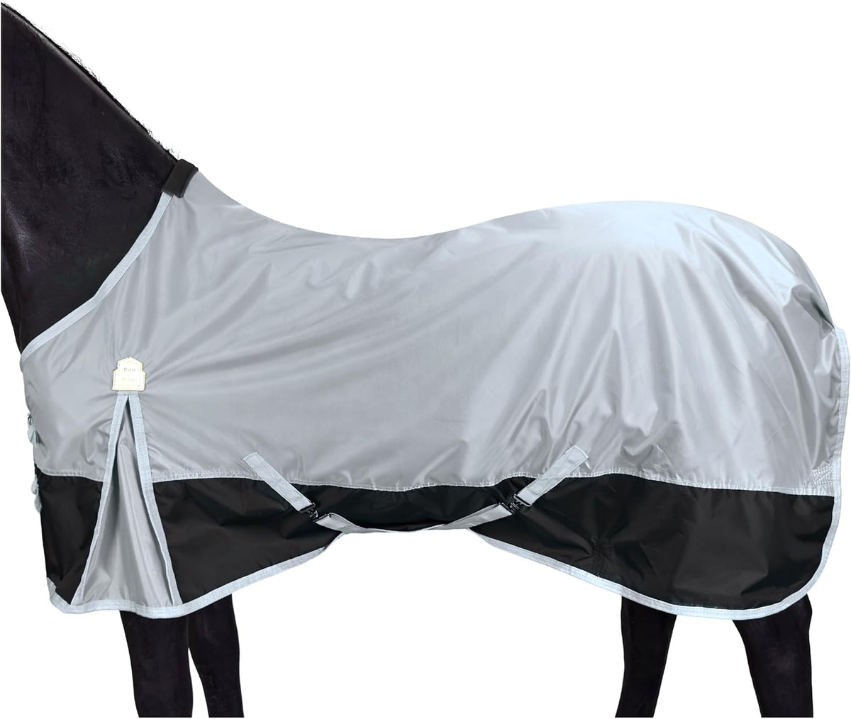 BARN & STABLE 420D Ripstop Lightweight Horse Turnout Sheet, No Fill, Water-Resistant & Breathable Horse Blanket for Spring and Mild Weather, with Anti-Rub Fleece Withers