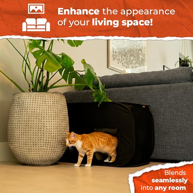 Cat Litter Box Enclosure, Dog Proof, Discreet and Hidden Litter Box, Kitty - Image 6