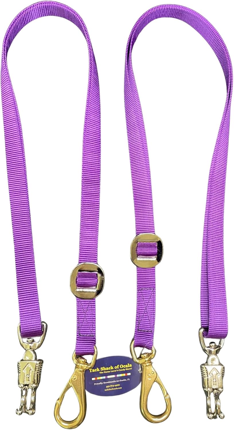 Tack Shack of Ocala Nylon Quick Release Cross Ties, Set of 2, Cross Ties for Barn, Stable Supplies