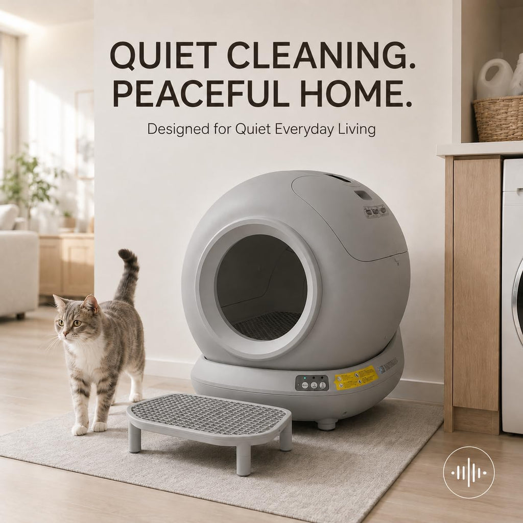 Smart Self-Cleaning Cat Litter Box with App Control & Odor Control