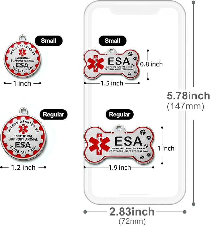 HOPELF Engraved Personalized ESA Tag - Image 6