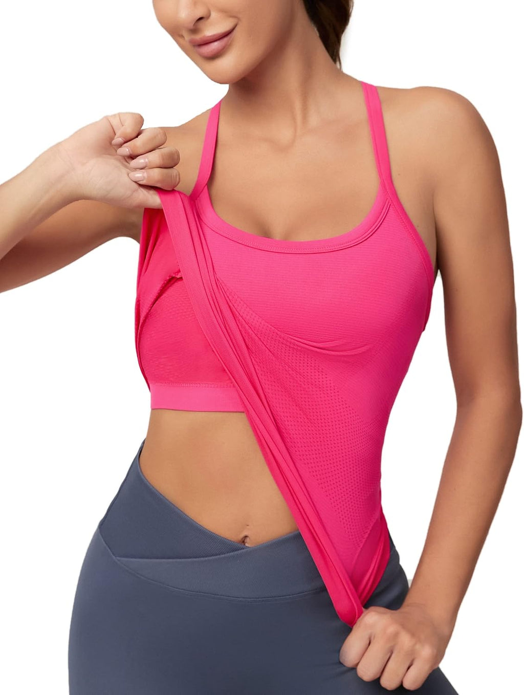 MathCat Racerback Tank Tops Workout Tops for Women