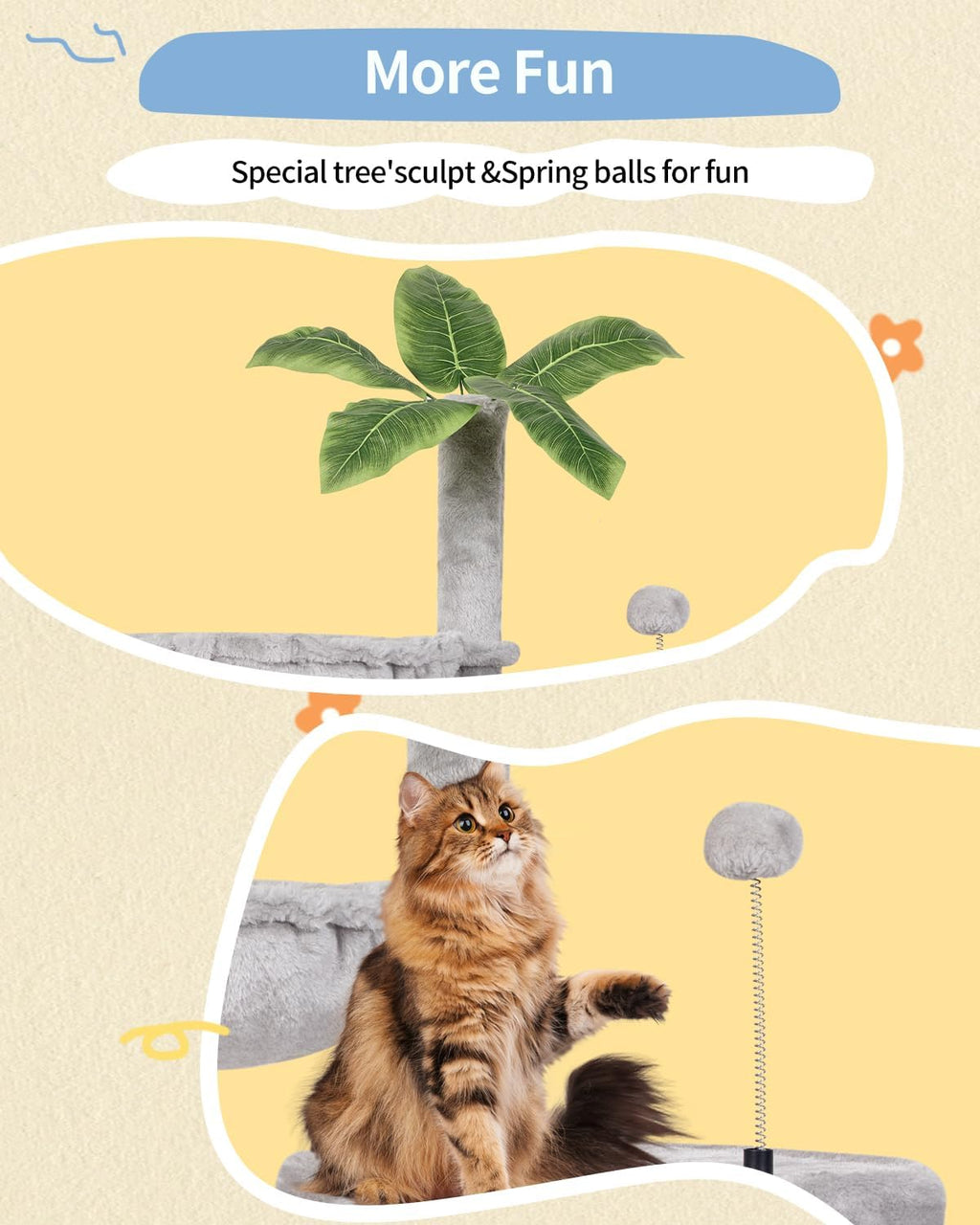 Cat Tree Cat Tower Condo Pet Activity Center Sisal Scratching Post