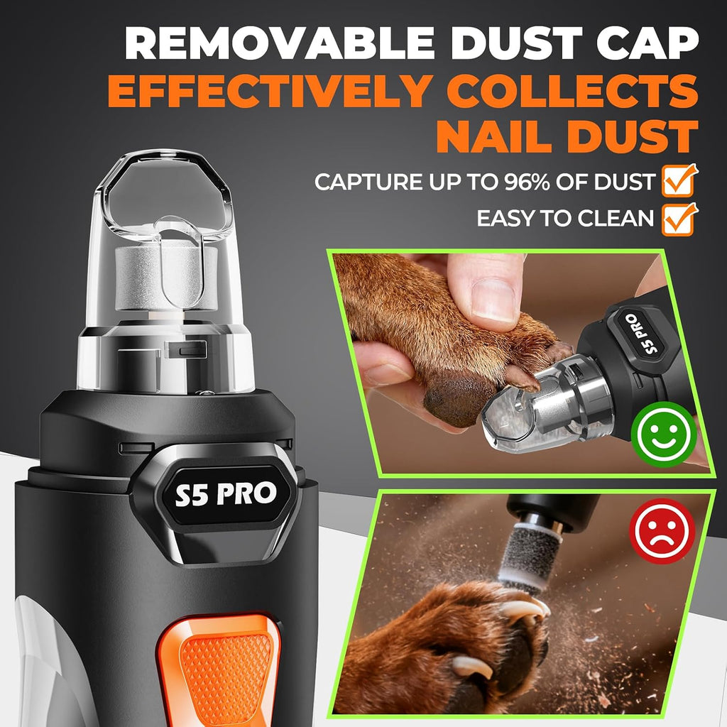 Super Quiet Dog Nail Grinder Kit Safe & Silent for Sensitive Dogs Cats