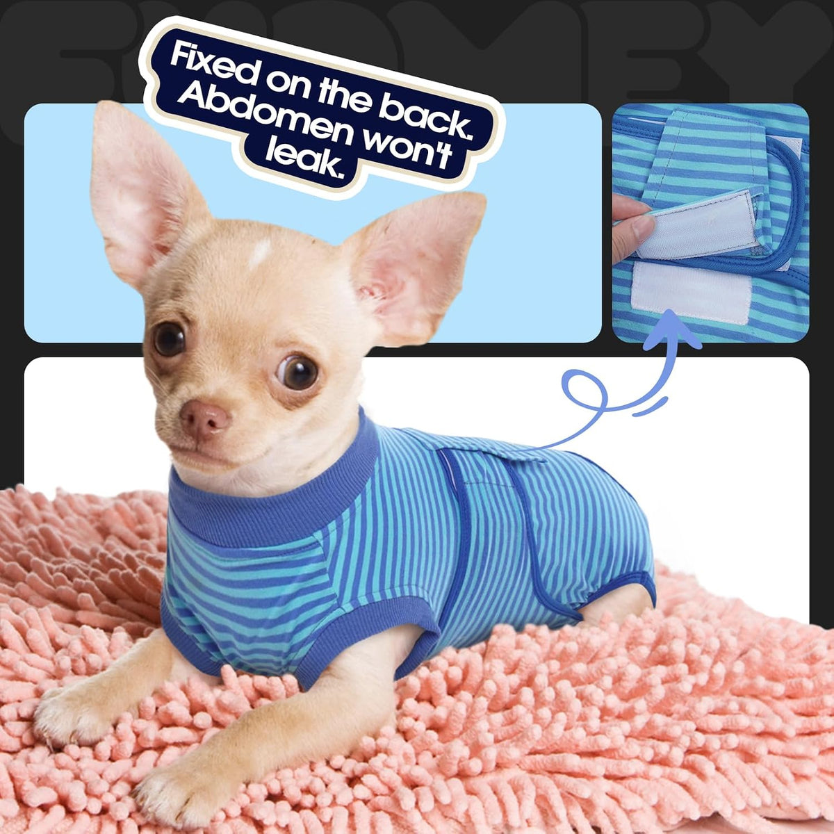 FUAMEY Recovery Suit for Dogs After Surgery,Soft Breathable Dog Bodysuit
