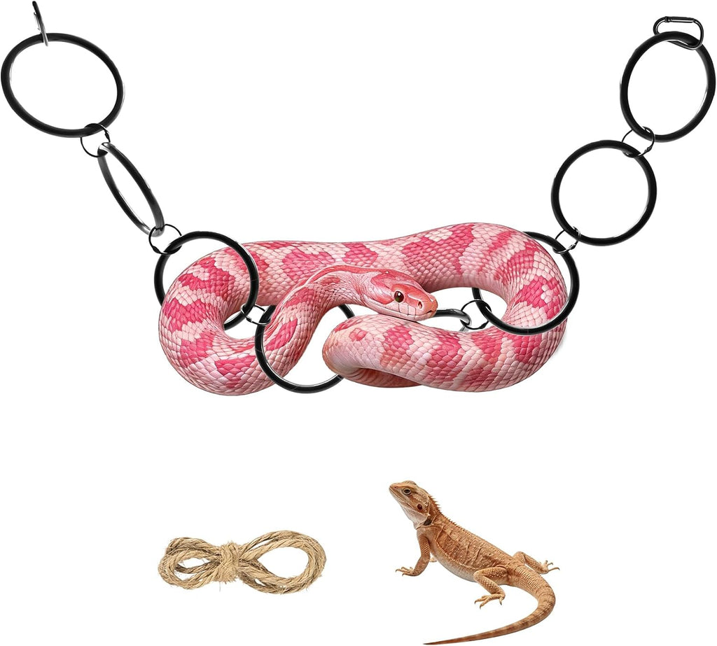 Snake Climbing Accessories,Ball Python Tank Accessories with Educational Toys,DIY Modular Tank,Suitable for Corn Snakes,Ball Pythons,Lizards,Chameleons and Parrots