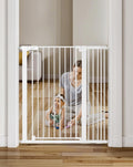 COMOMY 42" Extra Tall Baby Gate for Stairs, Fits 29.5" to 40.6" Openings