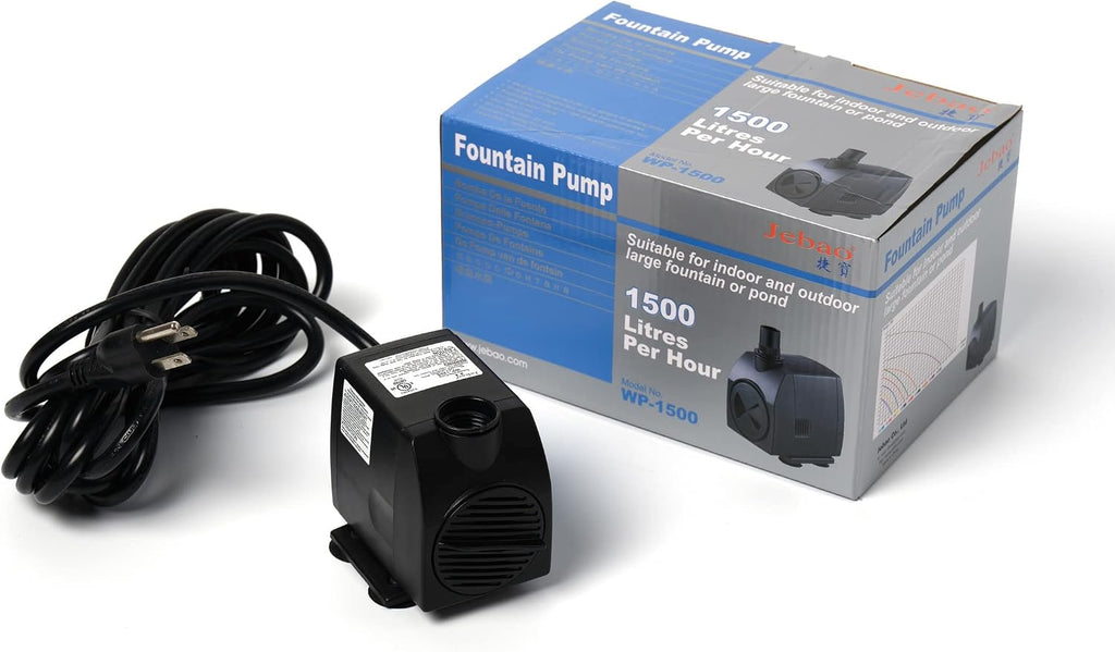 Jebao WP-1500 Submersible Fountain Pump, 396gph