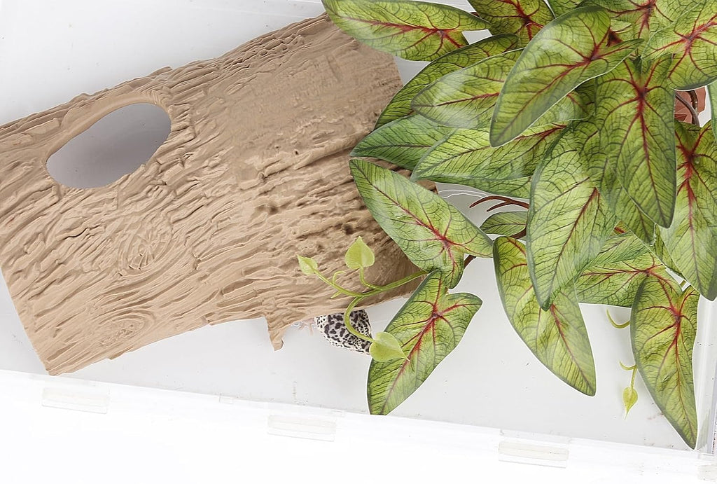 Reptile Fake Plants Terrarium Decor fit Leopard Gecko Snake