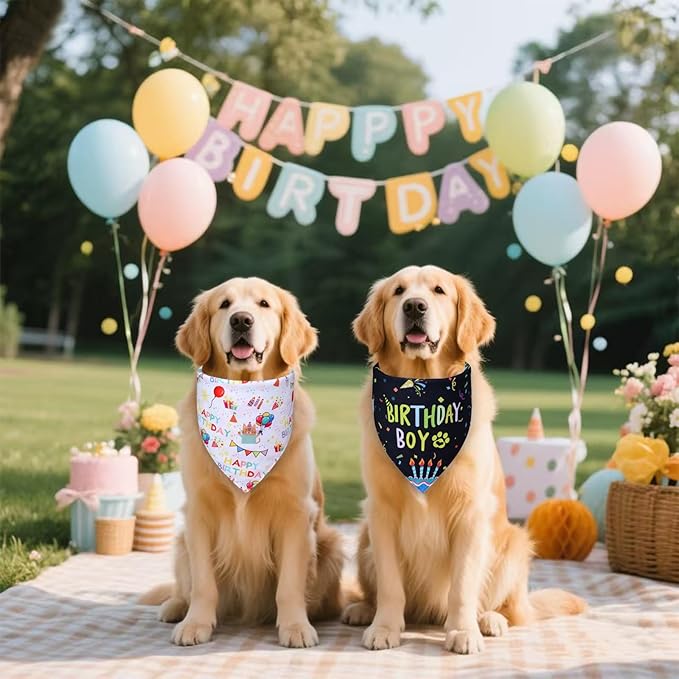 Dog Birthday Bandanas, Party Outfit Gift - Image 3