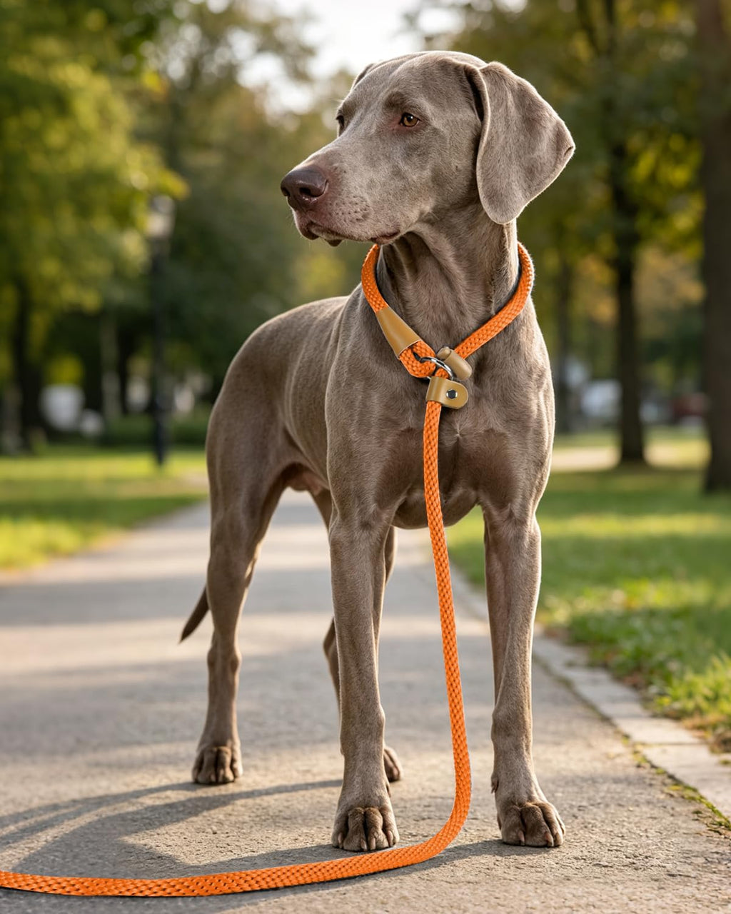 Dog Leash Slip Lead Braided Rope Pet Training Loop Leashes 5ft 6ft 8ft