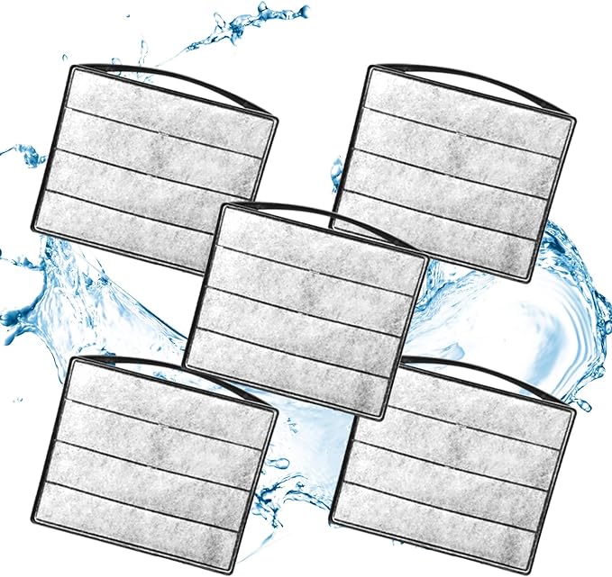 TARARIUM Turtle Tank Filters Material 5PCS Low Water Level Filters Replacement by TARARIUM