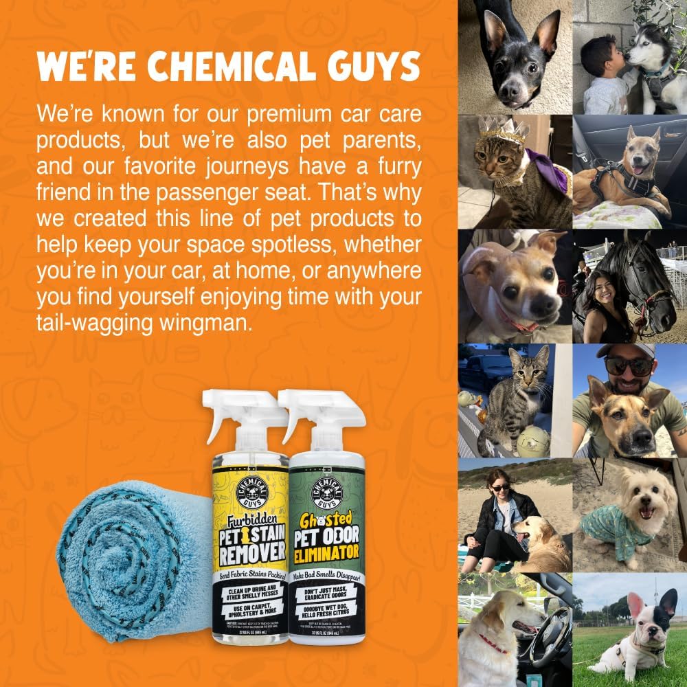 Chemical Guys, Furrocious Super Absorbent Pet Drying Towel, Blue, 25 x 36