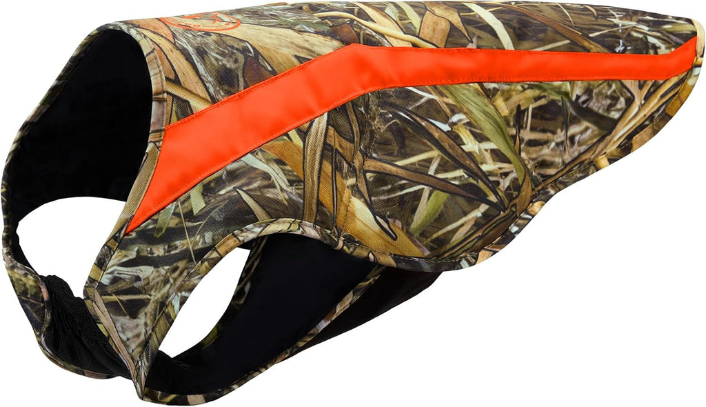 BASSDASH Dog Insulated Coat Safety Vest Water Resistant Chest Protection Reflective High Visibility for Hunting Outdoor