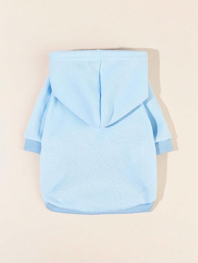 QWINEE Basic Dog Hoodie Sweatshirt Puppy Sweater Warm Cat Costumes Pet Clothes - Image 5