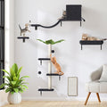 5-in-1 Cat Wall Shelves for 16 Inch Drywall: Space-Saving Wall Mounted Cat by ESOTTE
