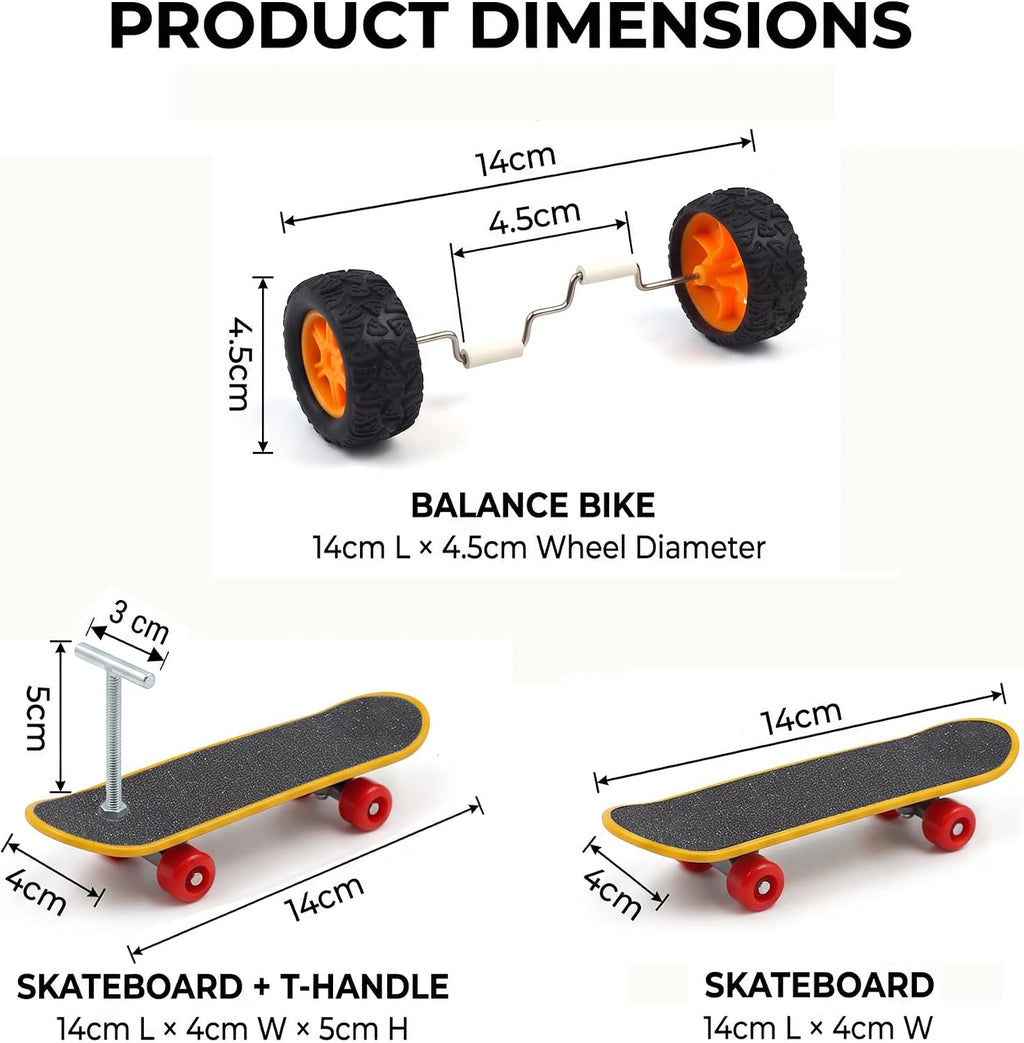 Parrot Training Toys Set 3 Pack Progressive Trick Skateboard Props