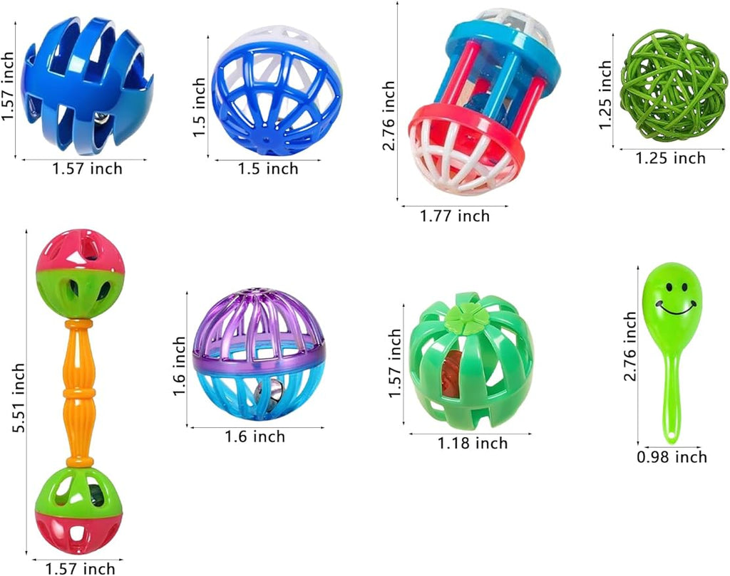 22-Pack Bird Toys for Parakeets & Small Birds – Colorful Cage Fun - Image 2