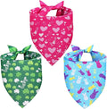 Valentines Dog Bandana St Patricks Day and Easter Dog Bandana Large 3PCS by Unknown