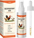 Respiratory Aid for Chicken, Poultry Supplement for Coughing, Sneezing & Nasal Relief, All-Bird Safe Formula, Drinking Water Additive, Dropper & Spray Top Included, 4Oz (118ml) Natural Liquid