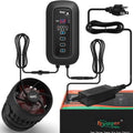 hygger DC Powerful Wave Maker For Aquarium, Quiet Aquarium Circulation Water Pump Adjustable Flow Freq, 4 Waves/Night/Feed Modes, Magnetic Holder Display Controller