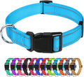 TagME Reflective Nylon Dog Collars, Adjustable Classic Pet Collar by TagME
