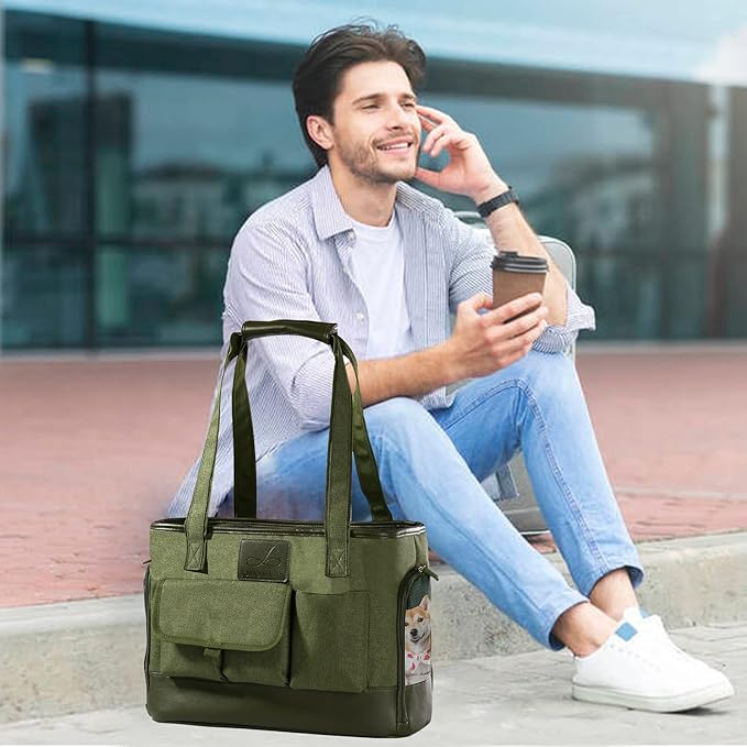 Dog Carrier, Cat Carrier, Pet Carrier, Foldable Waterproof Premium Oxford Cloth - Image 7