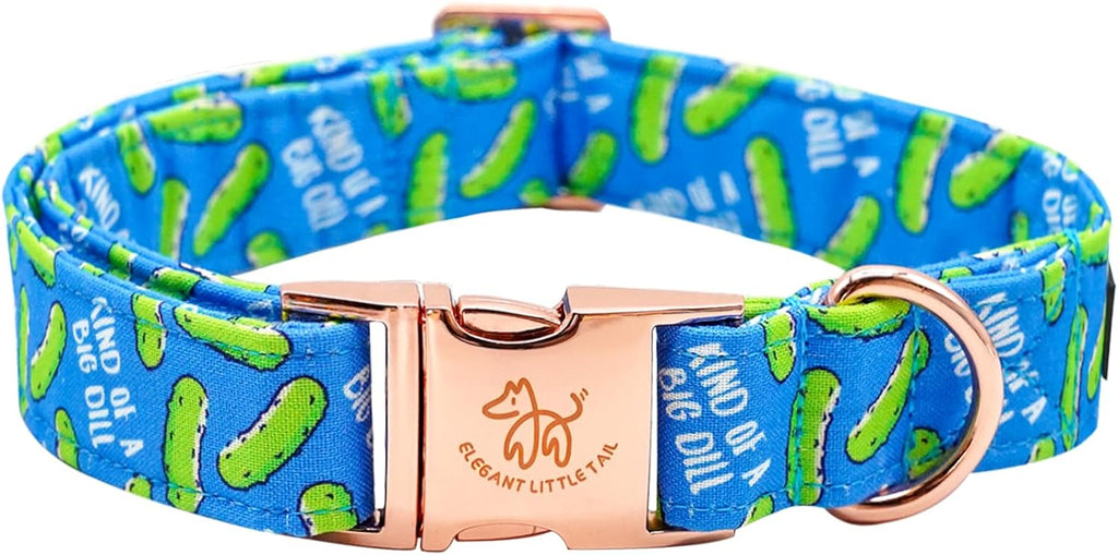 Dog Collar, Blue Bear Pattern Pet Collar Durable Cute Dog Collars Male or Female Pet Gift Adjustable Dog Collar for X-Large Dogs