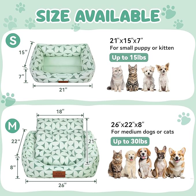 Rectangle Cat Dog Bed for Large Medium Small Pets Indoor Outdoor Machine - Image 2
