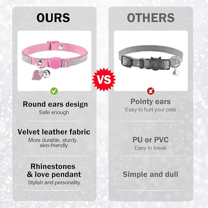 Rhinestone Cat Collar Breakaway - Image 3