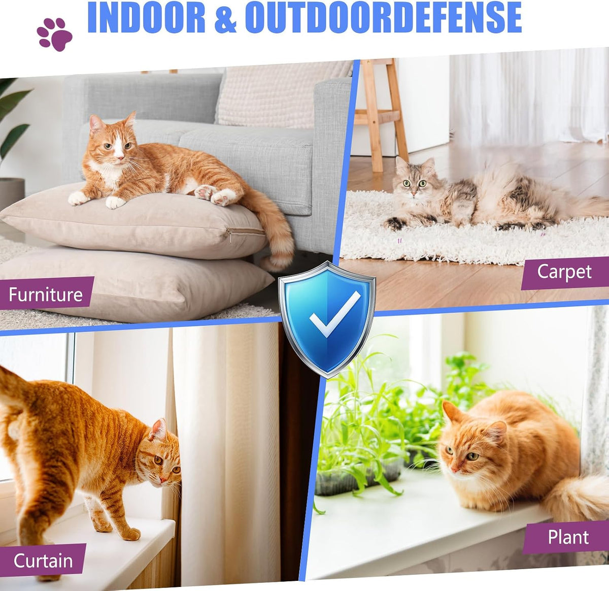 Cat Deterrent Spray 2 Pack, Anti-Scratch & Marking Training Aid for Cats