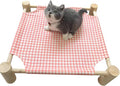 Pozico Elevated Cat & Dog Bed – Wooden Frame Pet Hammock by Pozico