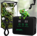 Reptile Mister, Automatic Reptile Misting System with Timer, 360°Adjustable Spray Nozzles, Humidifier for Amphibians Terrariums Rainforest Plants