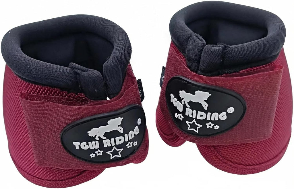 2520D Horse Bell Boots No-Turn Horse Bell Boots, Equine Ballistic Hoof Overreach Bell Boot, Pair